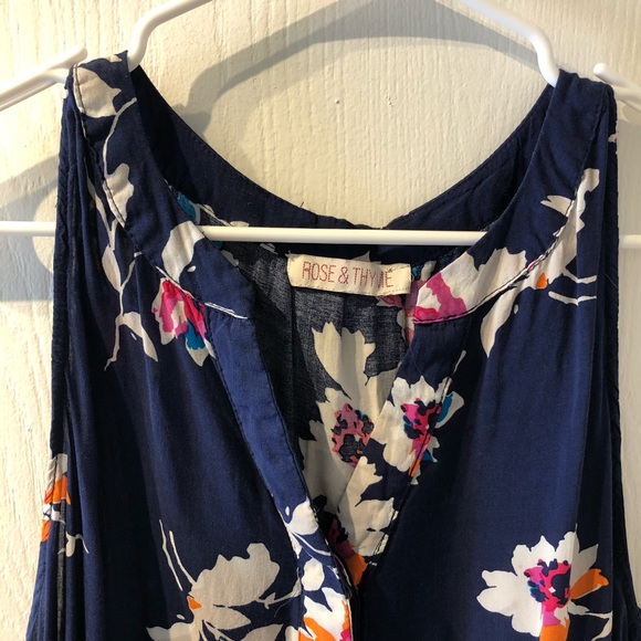 FLOWY FLORAL COTTON BLOUSE - Picture 2 of 4